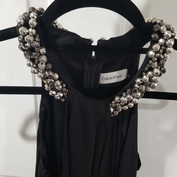 Calvin Klein Black Long Prom Dress - Picture 3 of 4